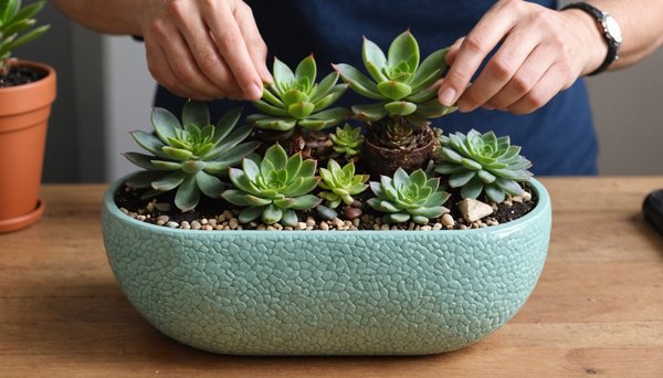 Donner vie à une jardinière de succulentes